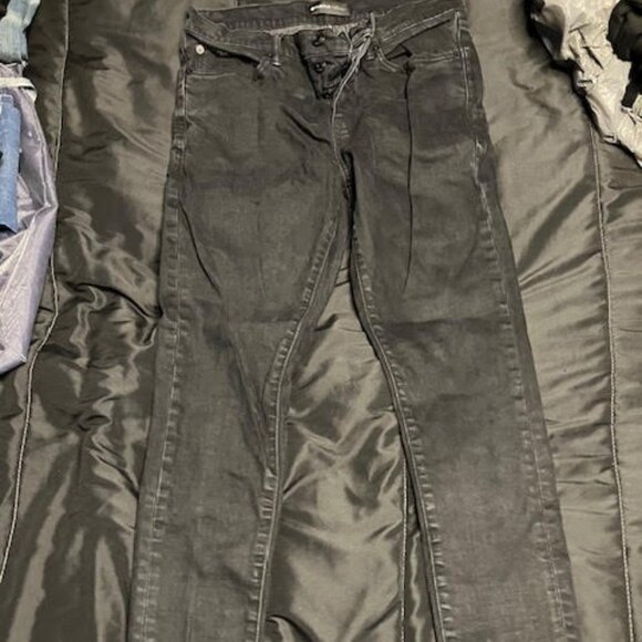 Purple jeans black